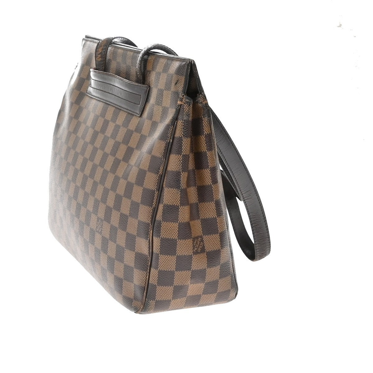 LOUIS VUITTON Parioli PM Shoulder Bag Damier Ebene Leather Brown N51123 32KC781