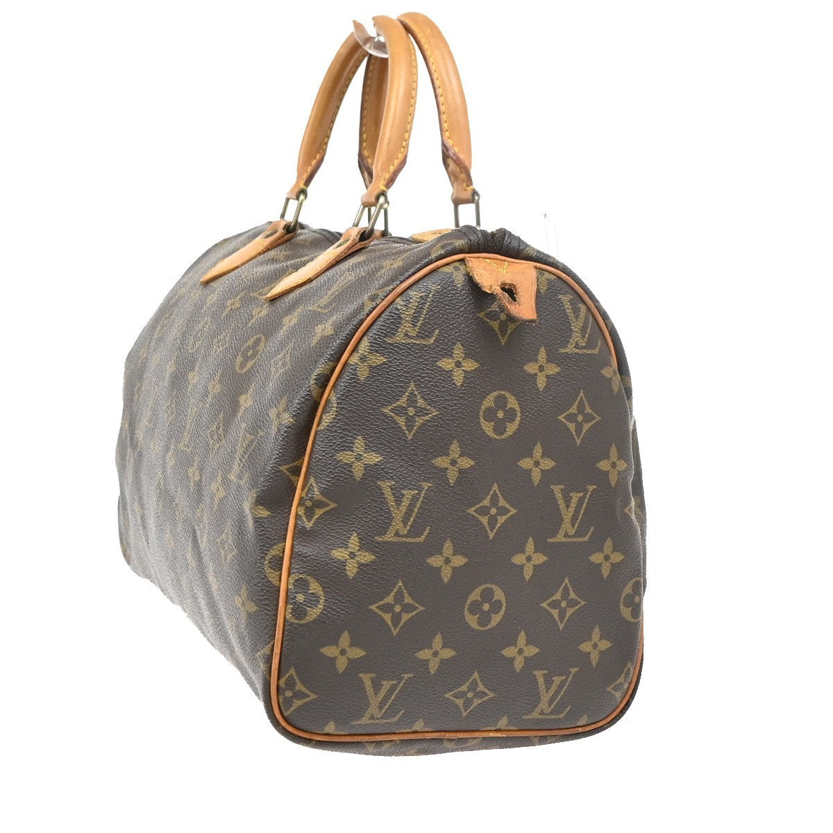 LOUIS VUITTON Speedy 30 Travel Hand Bag Monogram Leather Brown M41526 16PA145