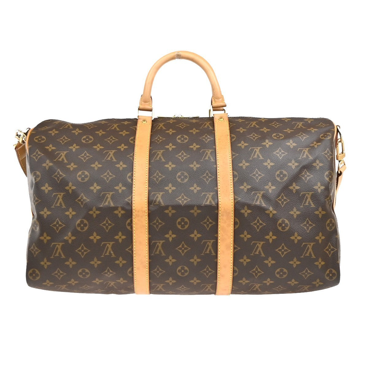 LOUIS VUITTON Keepall 50 Travel Hand Bag Monogram Leather Brown M41426 54PA013