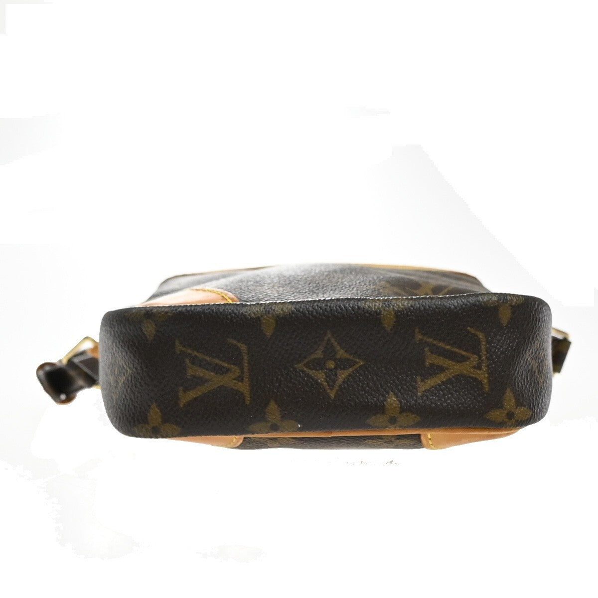 LOUIS VUITTON Danube Shoulder Bag Monogram Leather Brown France M45266 83EE779