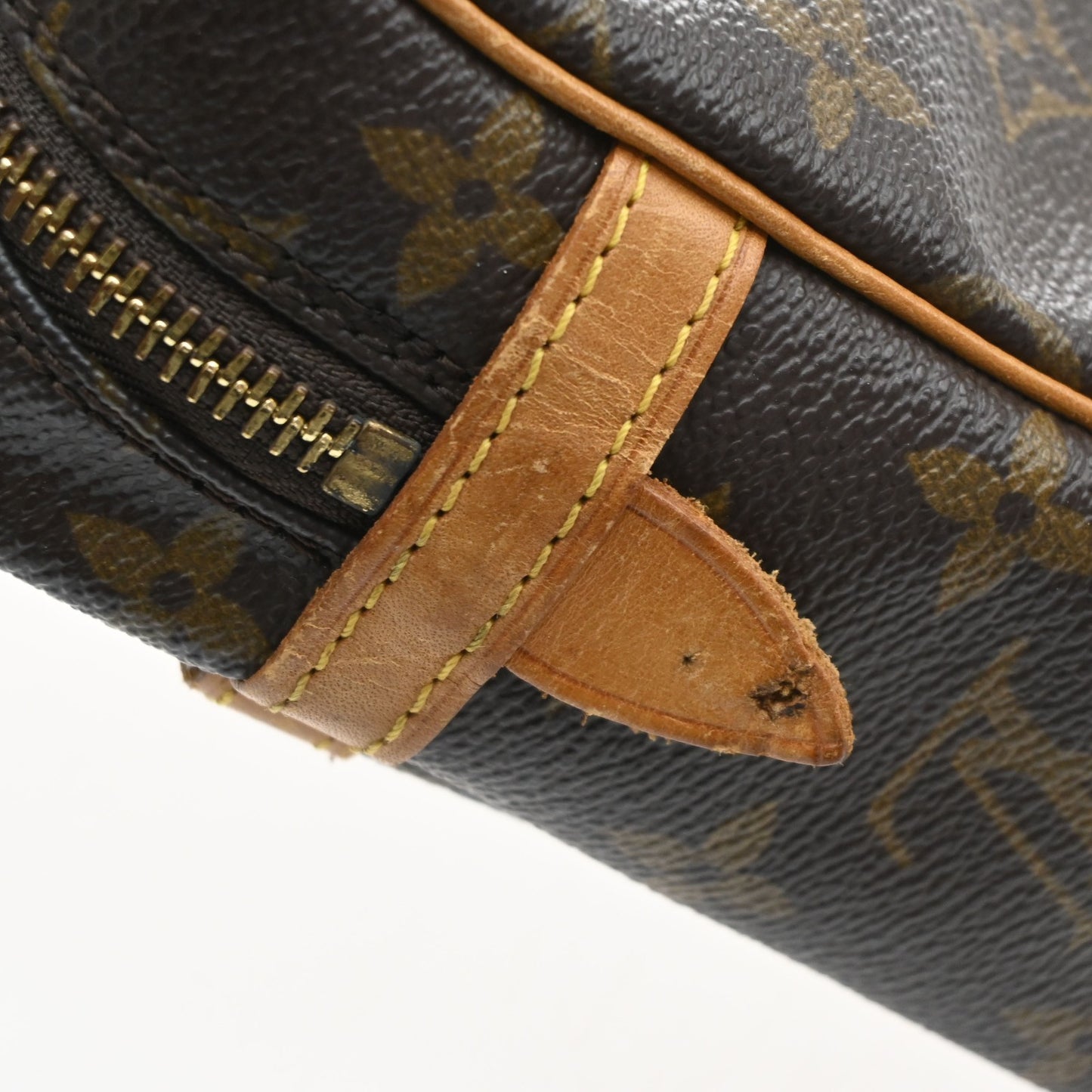 LOUIS VUITTON Compiegne 23 Clutch Hand Bag Monogram Leather Brown M51847 66KD123