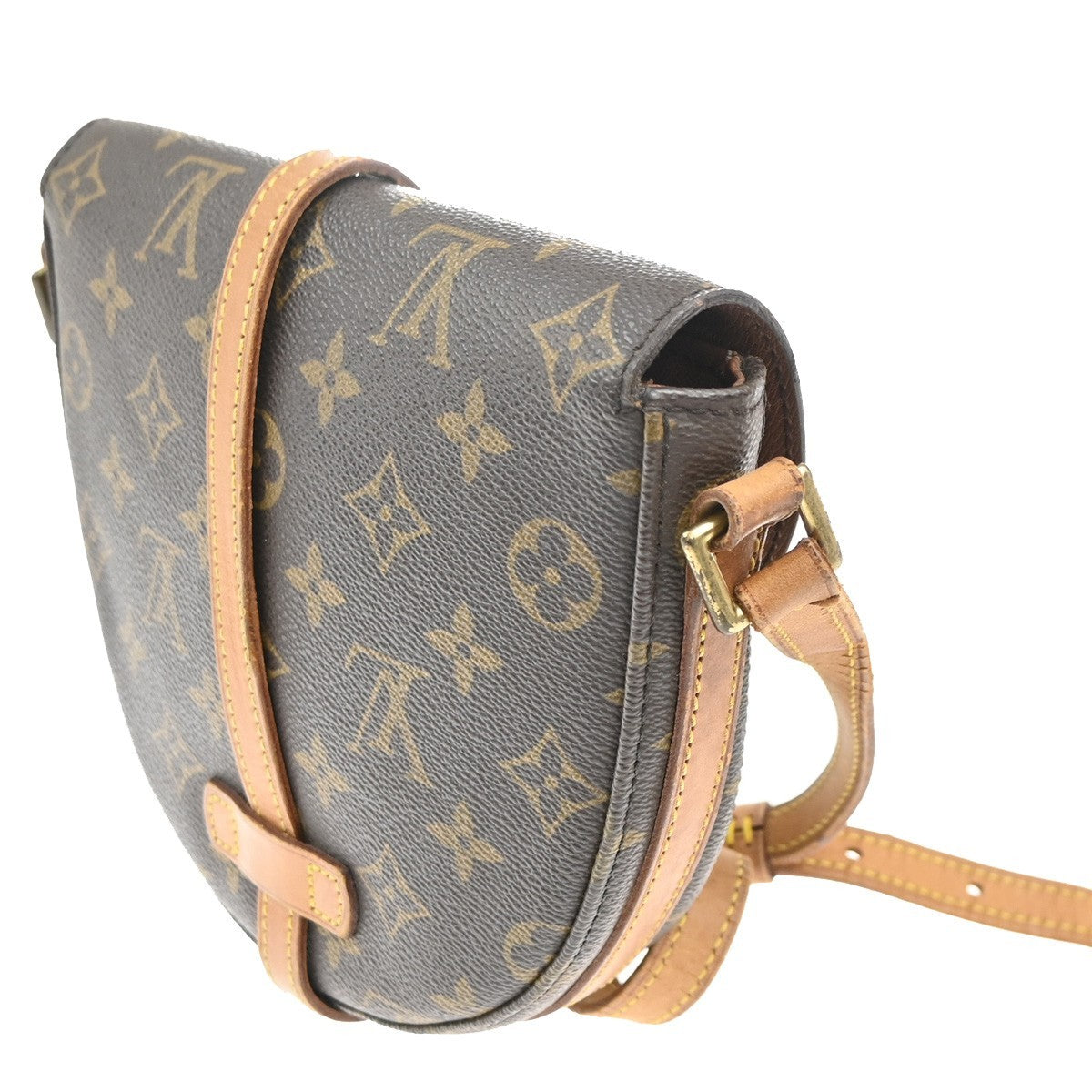 LOUIS VUITTON Chantilly PM Shoulder Bag Monogram Leather Brown M51234 64CA667