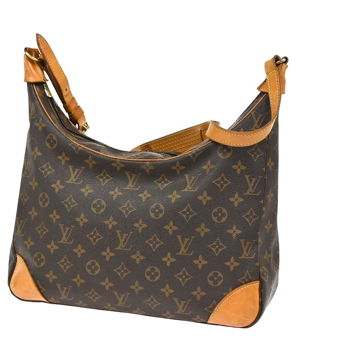 LOUIS VUITTON Boulogne 35 Shoulder Bag Monogram Leather Brown M51260 84YJ042