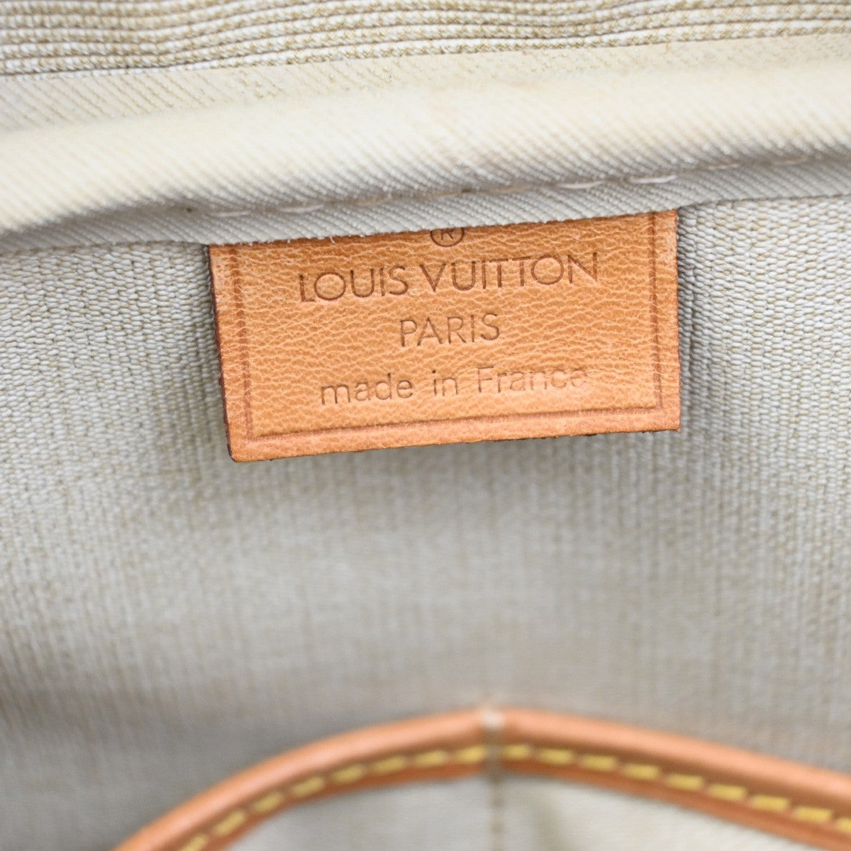 LOUIS VUITTON LV Logo Deauville Hand Bag Monogram Leather Brown M47270 73ZA272