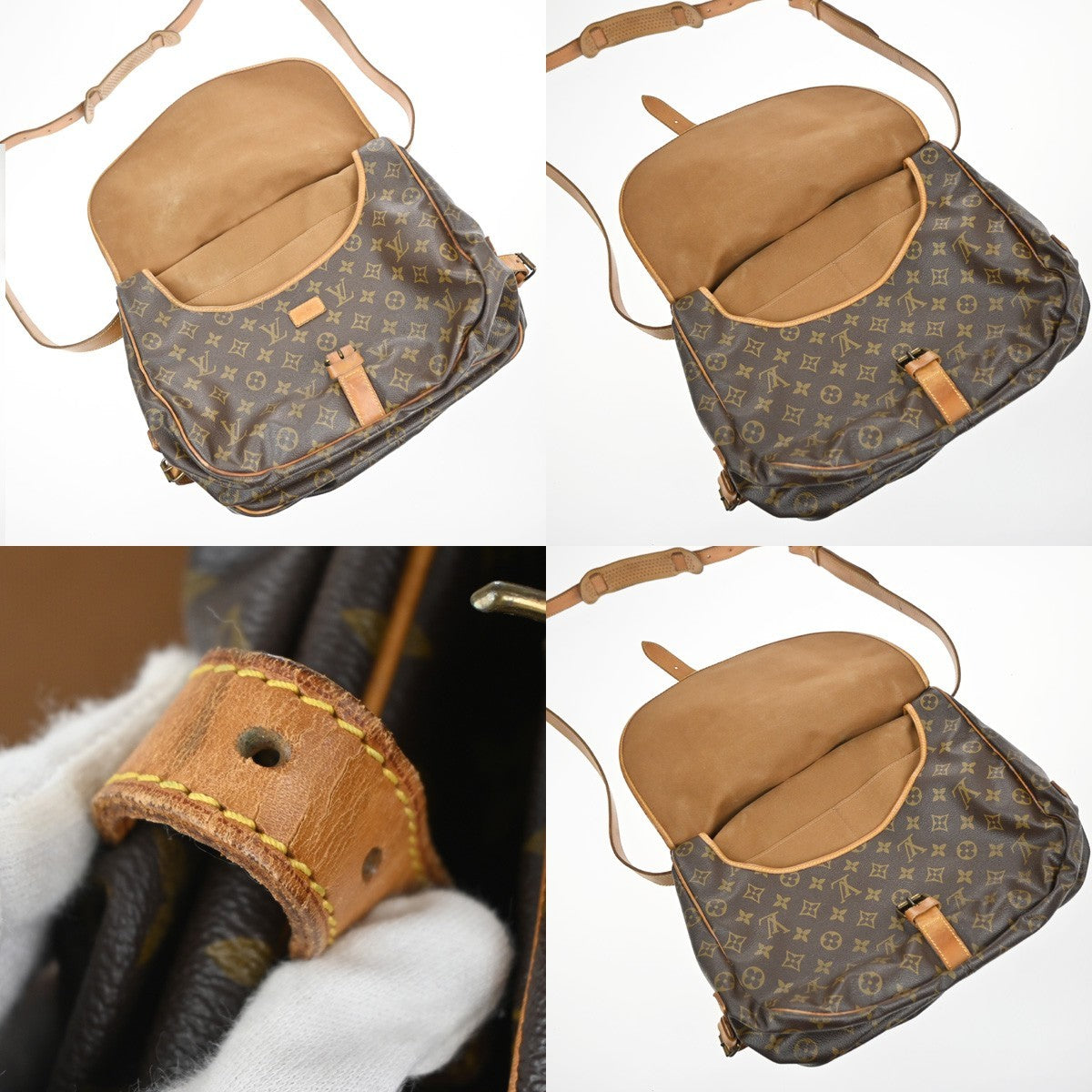 LOUIS VUITTON Saumur 35 Shoulder Bag Monogram Leather BN France M42254 84YJ110