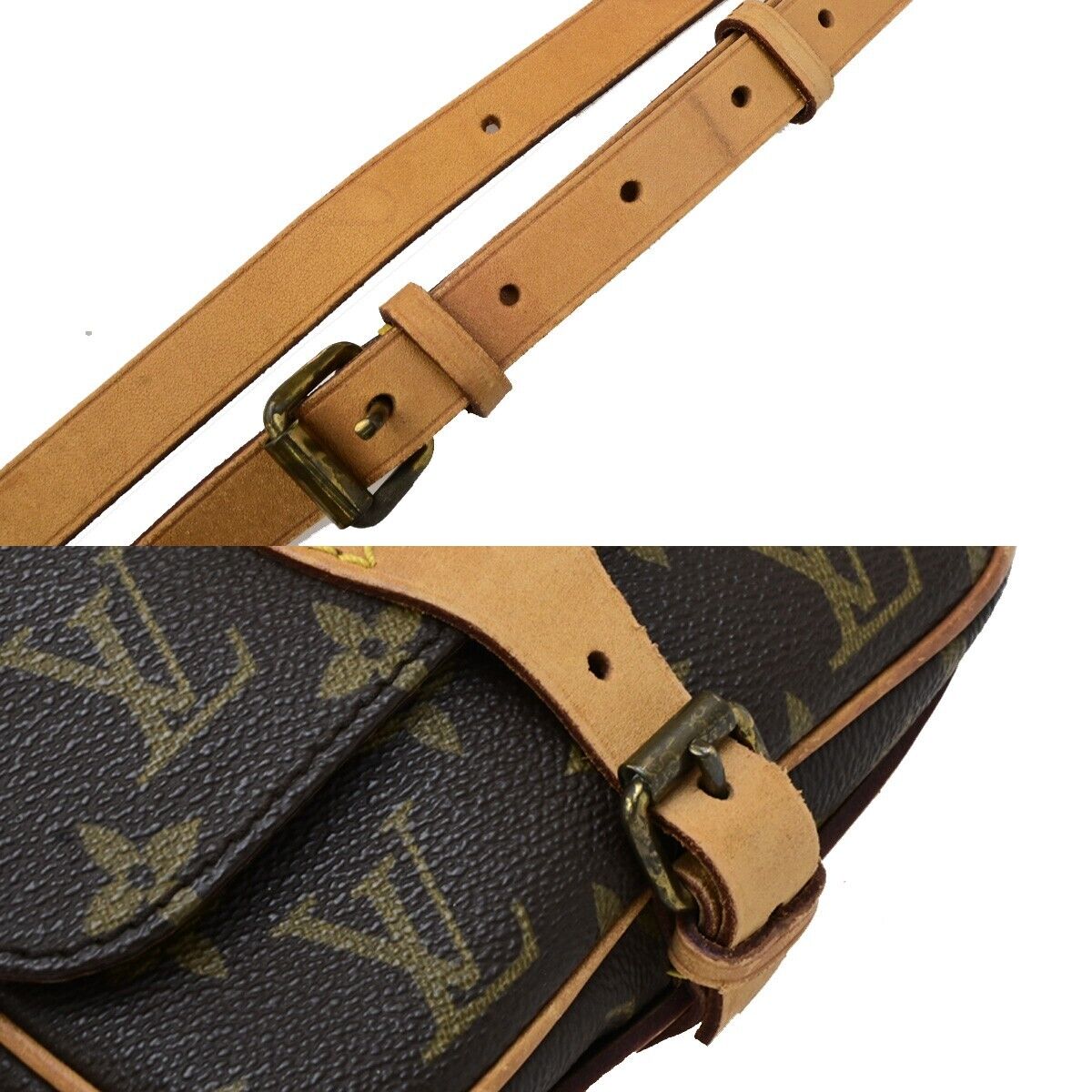 LOUIS VUITTON Mini Cartouchiere Shoulder Bag Monogram Leather BN M51254 73ED380