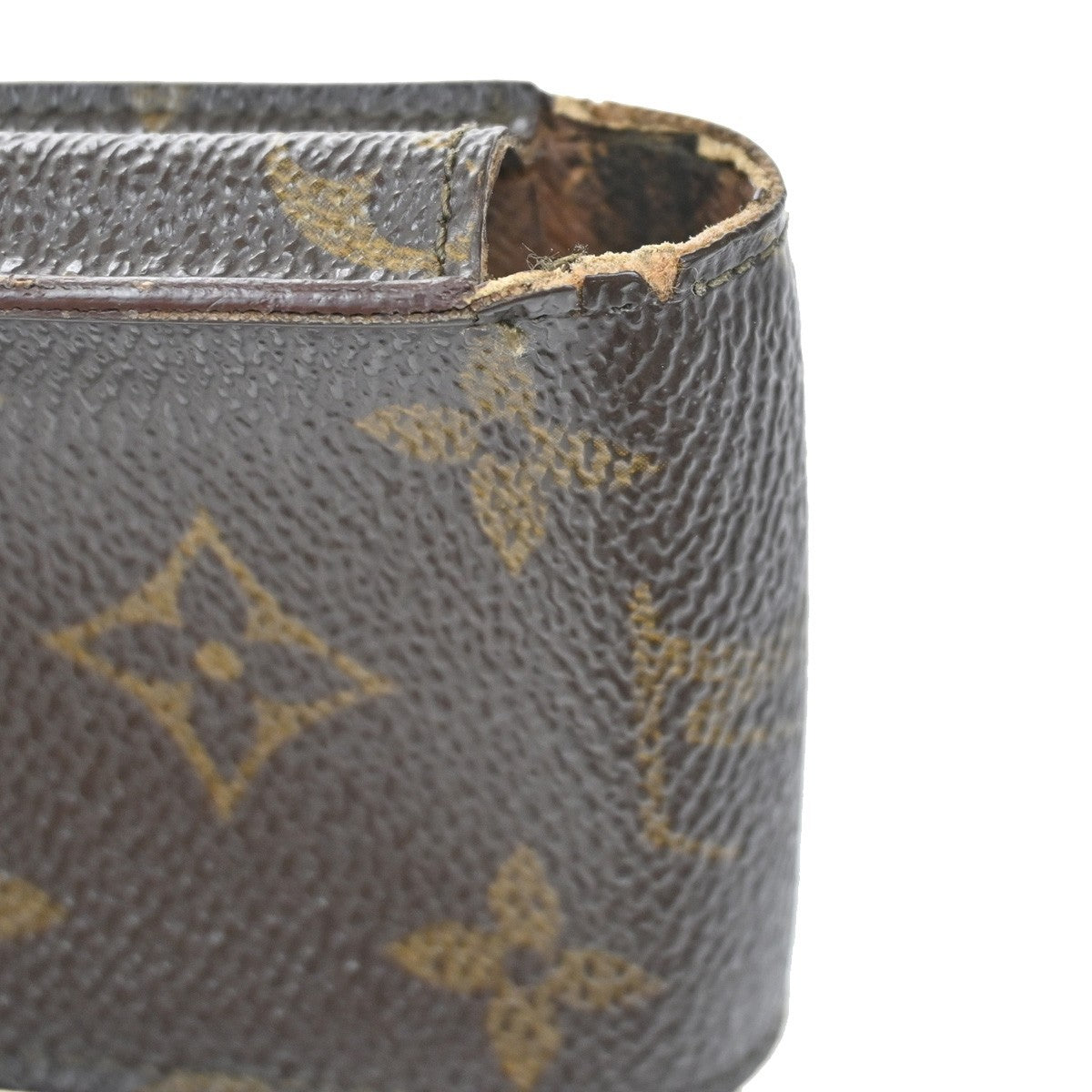 LOUIS VUITTON LV 3 Set Wallet Key Cigarette Case Monogram Leather Brown 01EF824