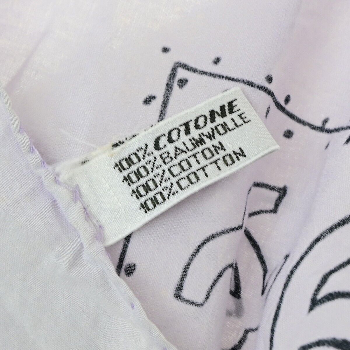 CHANEL CC Logo XL JUMBO Scarf Handkerchief 100% Cotton Purple Accessory 60EC969