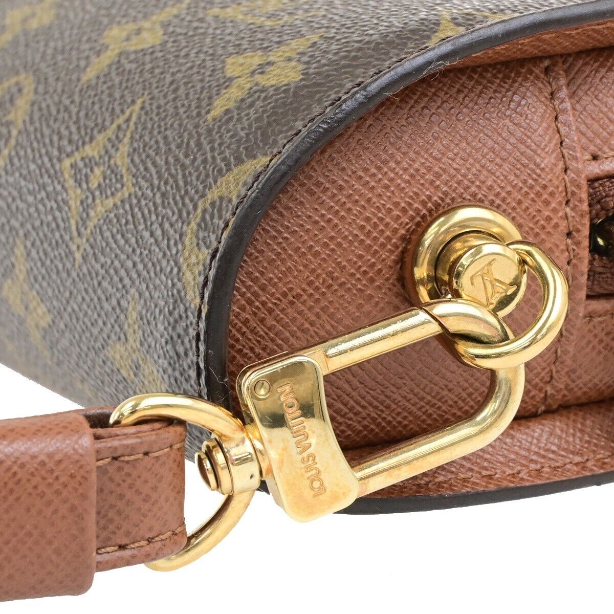 LOUIS VUITTON Orsay Clutch Hand Bag Monogram Leather Brown France M51790 30ED859