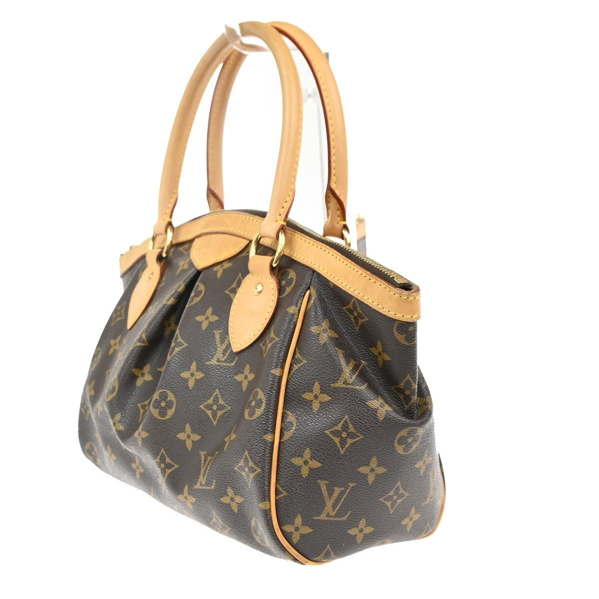 LOUIS VUITTON Tivoli PM Hand Bag Monogram Leather Brown France M40143 600RL749