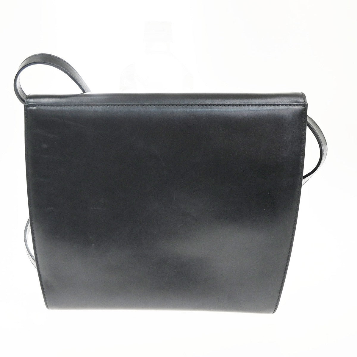 SALVATORE FERRAGAMO Gancini 2Way Shoulder Clutch Hand Bag Leather Black 67CA696