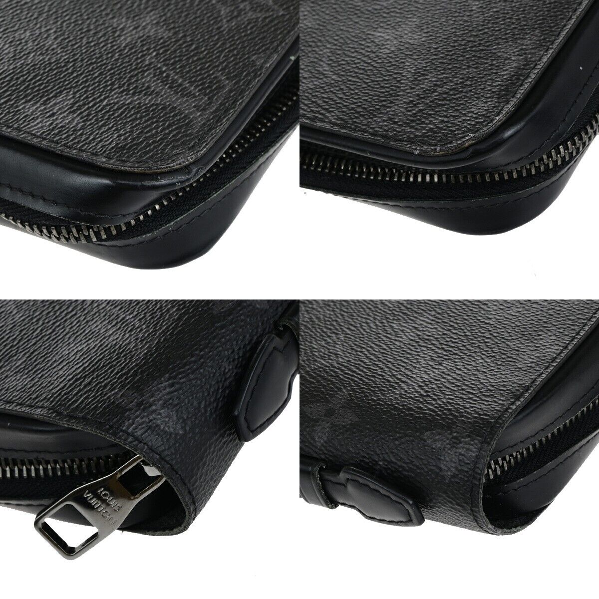 LOUIS VUITTON Zippy XL Long Bifold Wallet Monogram Eclipse BK M61698 99KA456