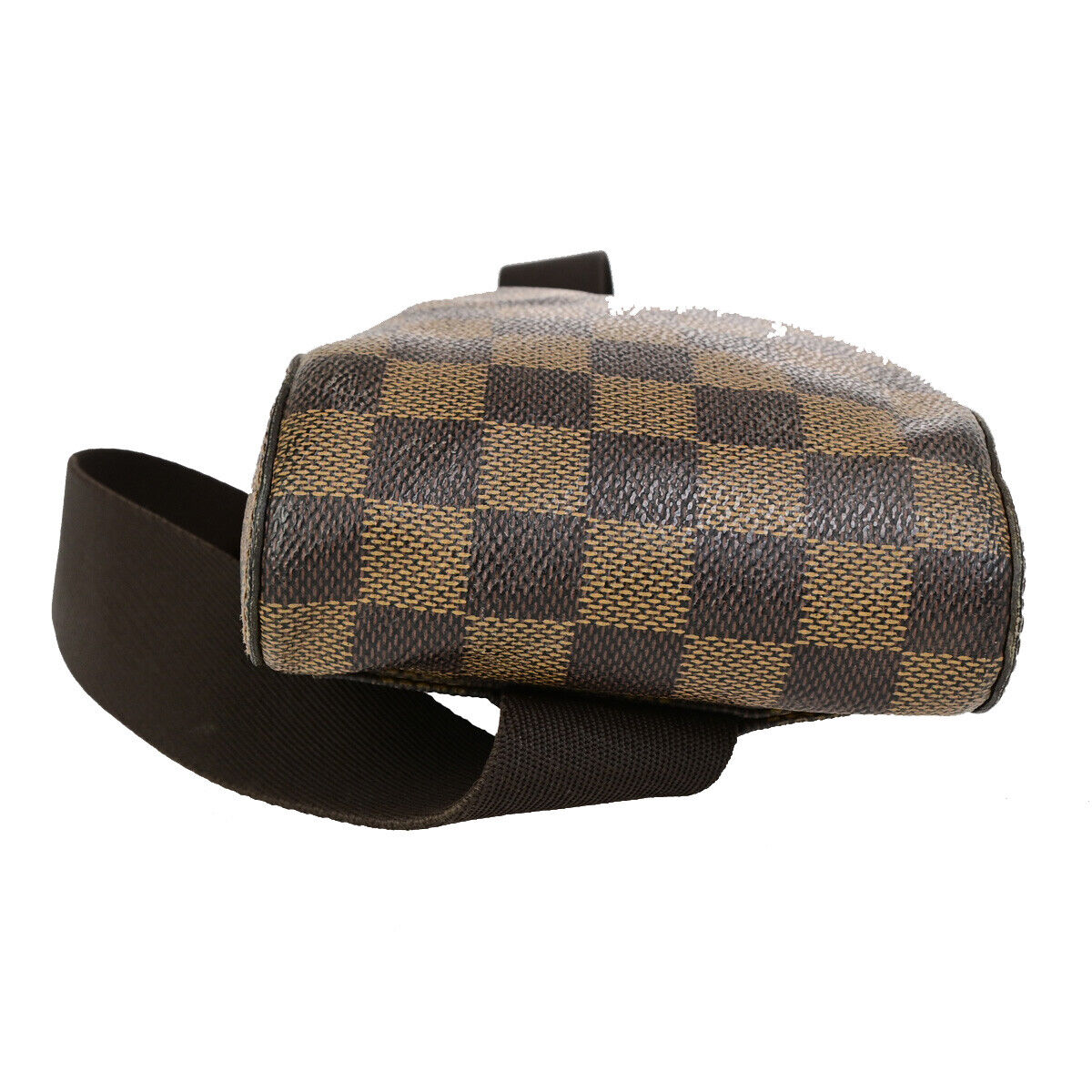 LOUIS VUITTON Geronimos Bum Body Bag Damier Ebene Leather Brown N51994 72YG641
