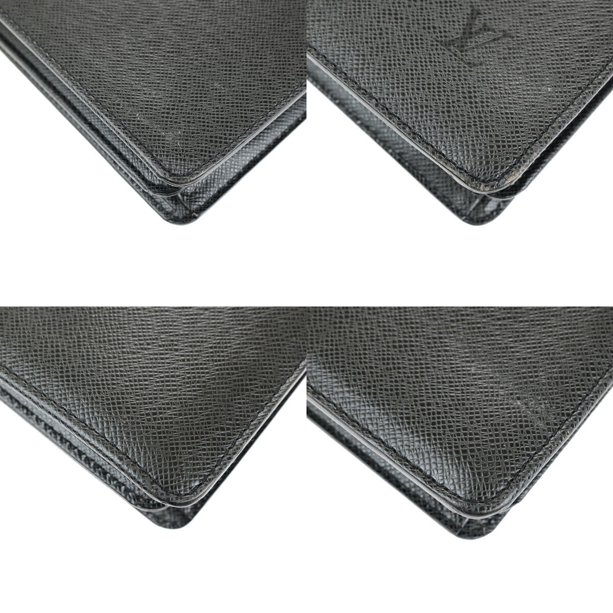 LOUIS VUITTON LV Moskova Briefcase Hand Bag Taiga Leather Black M30032 61YG584