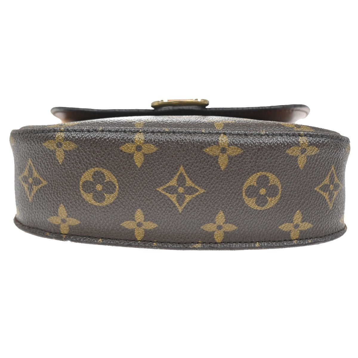 LOUIS VUITTON Saint Cloud MM Shoulder Bag Monogram Leather Brown M51243 36TA324