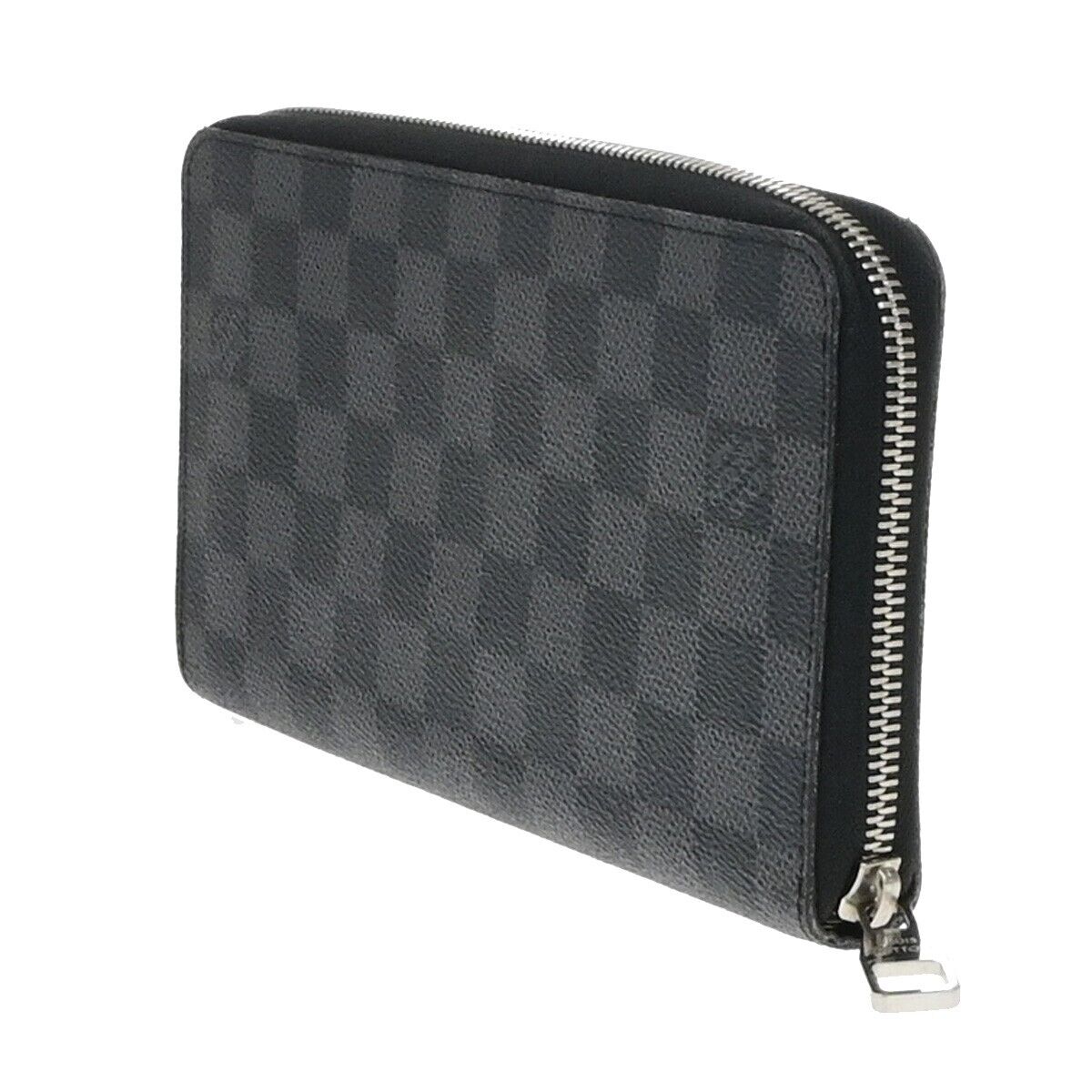 LOUIS VUITTON Zippy Organizer Long Bifold Wallet Damier Graphite N63077 14ED888