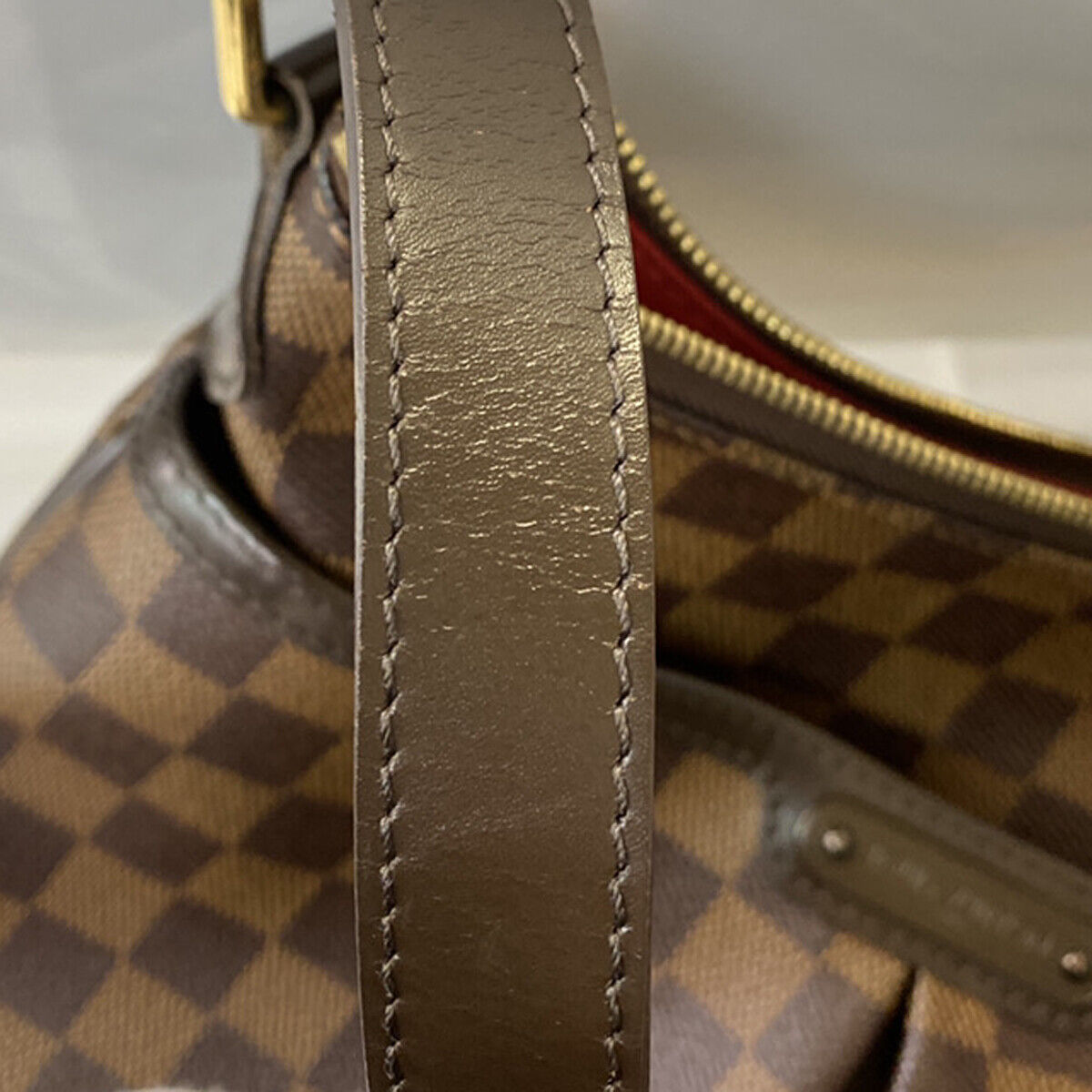 LOUIS VUITTON Bloomsbury PM Shoulder Bag Damier Leather Brown N42251 34YG545