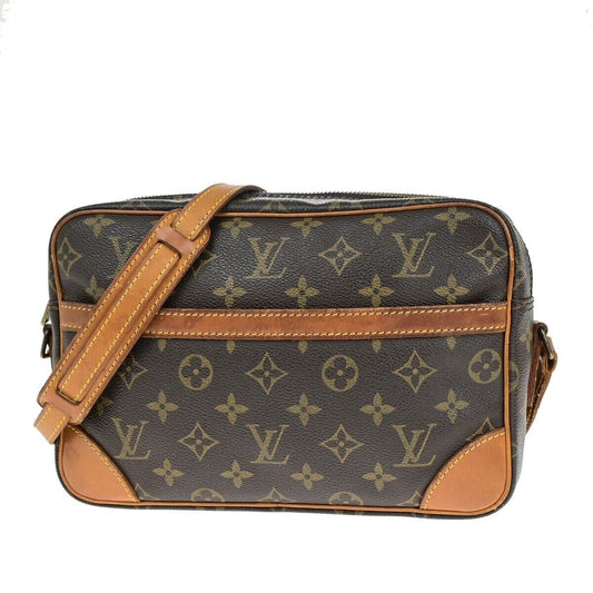 LOUIS VUITTON Trocadero 27 Shoulder Bag Monogram Leather Brown M51274 30EB146