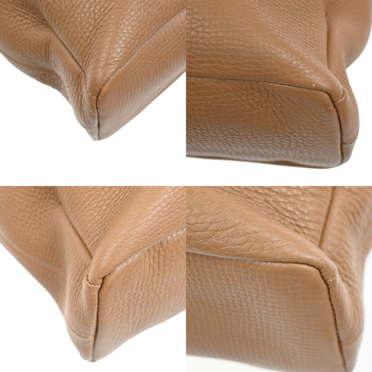 BVLGARI Logo S.Bulgari Large Tote Hand Bag Leather Brown Italy 30FB717