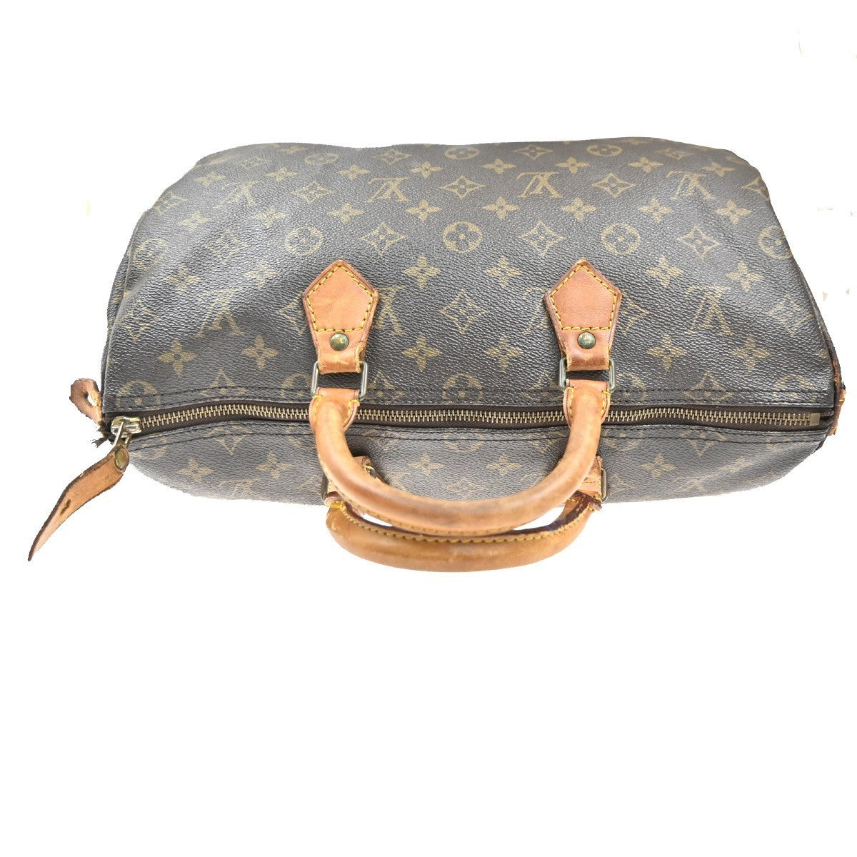 LOUIS VUITTON Speedy 35 Travel Hand Bag Monogram Leather Brown M41524 81MA295
