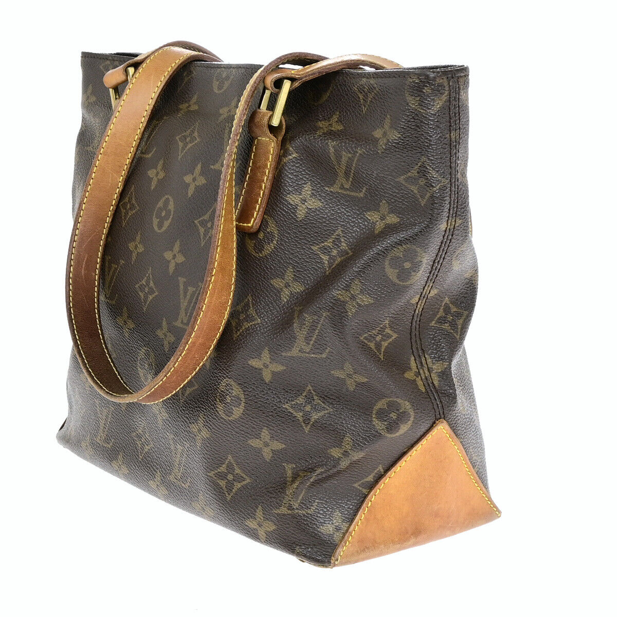 LOUIS VUITTON Cabas Piano Shoulder Bag Monogram Leather Brown M51148 39SH941