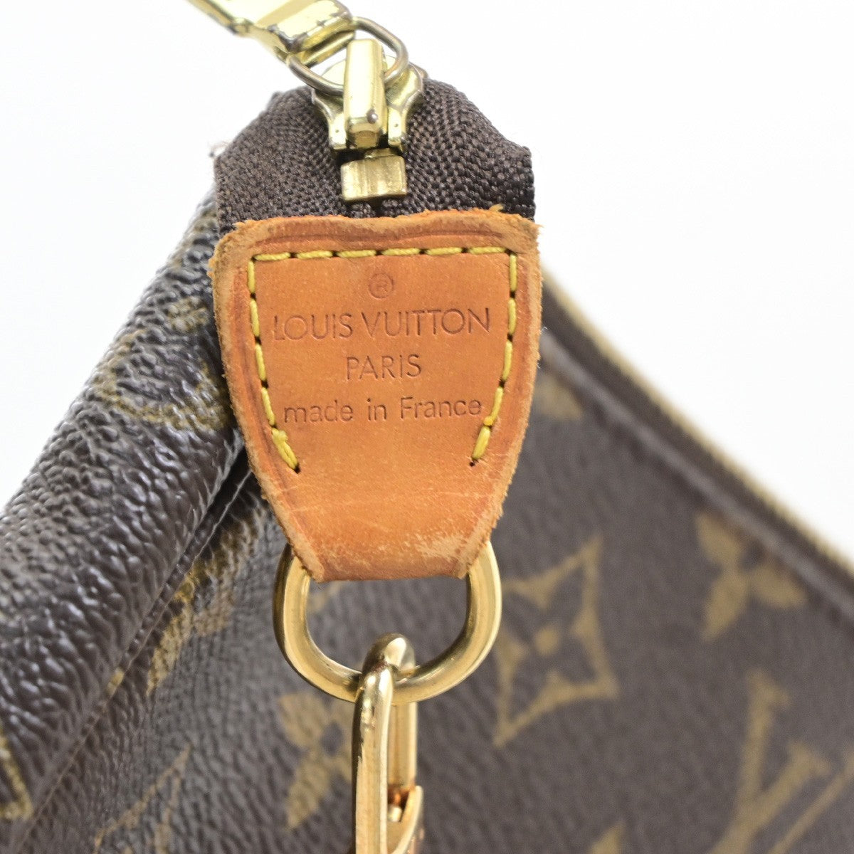 LOUIS VUITTON Pochette Accessoires Hand Bag Monogram Leather BN M51980 16PA101