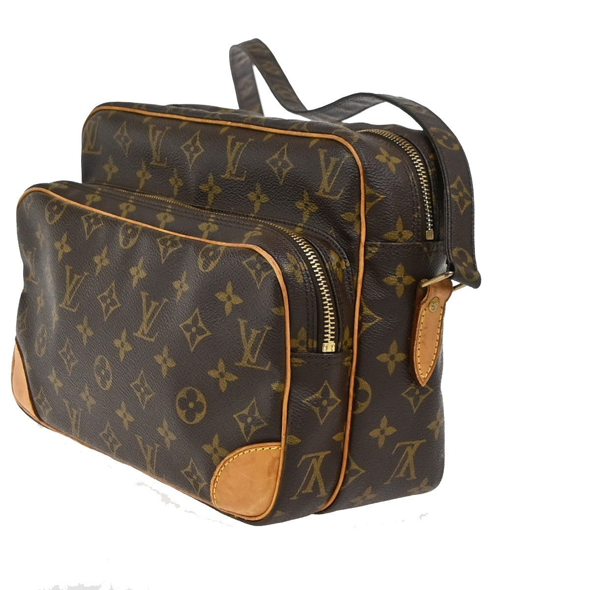 LOUIS VUITTON Nile Crossbody Shoulder Bag Monogram Leather Brown M45244 77YJ009
