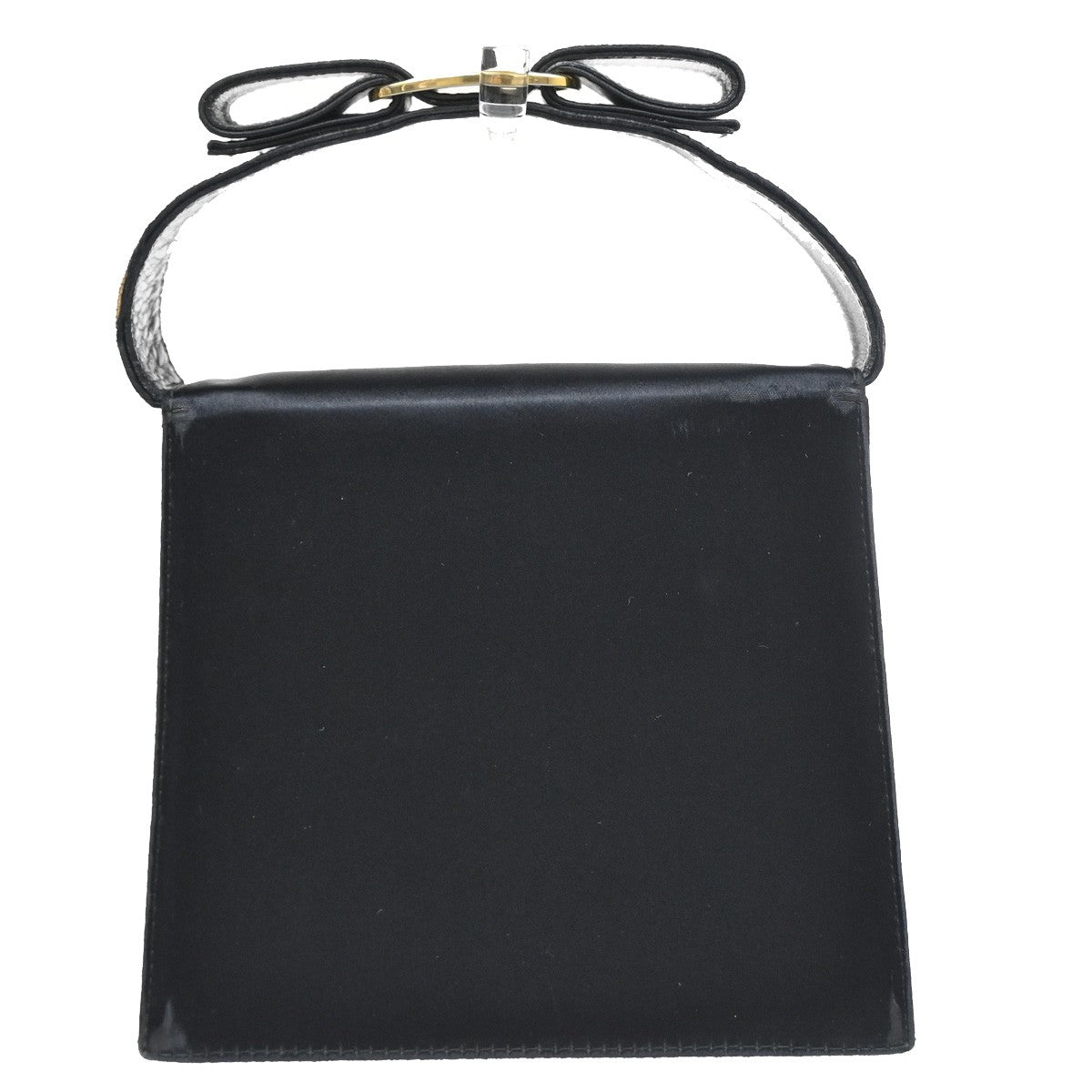 SALVATORE FERRAGAMO Vara Mini 2Way Shoulder Hand Bag Satin Leather BK 67YH627