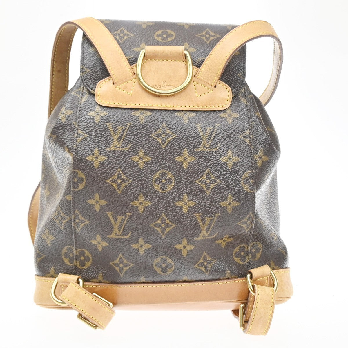 LOUIS VUITTON Montsouris MM Backpack Bag Monogram Leather Brown M51136 11SA090