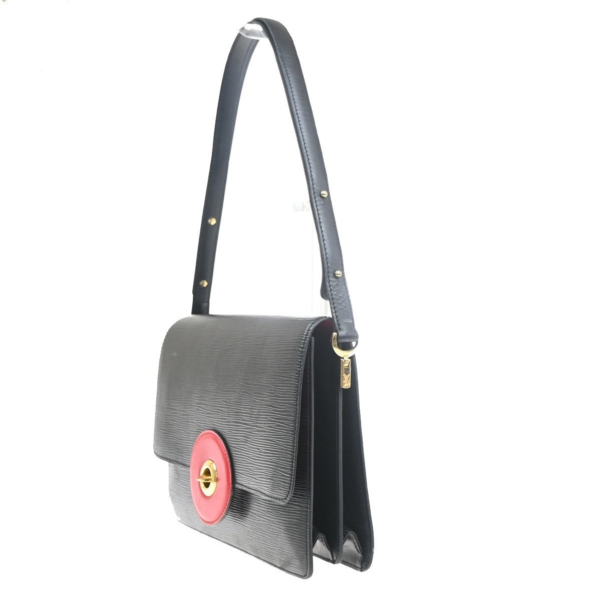 LOUIS VUITTON Free Run Shoulder Bag Epi Leather Black Red France M52417 35MA385