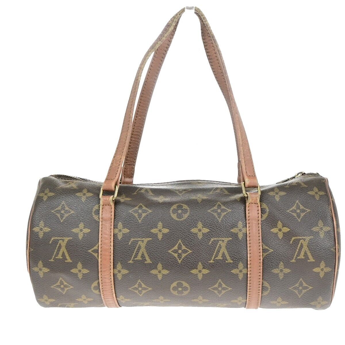 LOUIS VUITTON Logo PAPILLON 30 Hand Bag Monogram Leather Brown M51365 05ED118