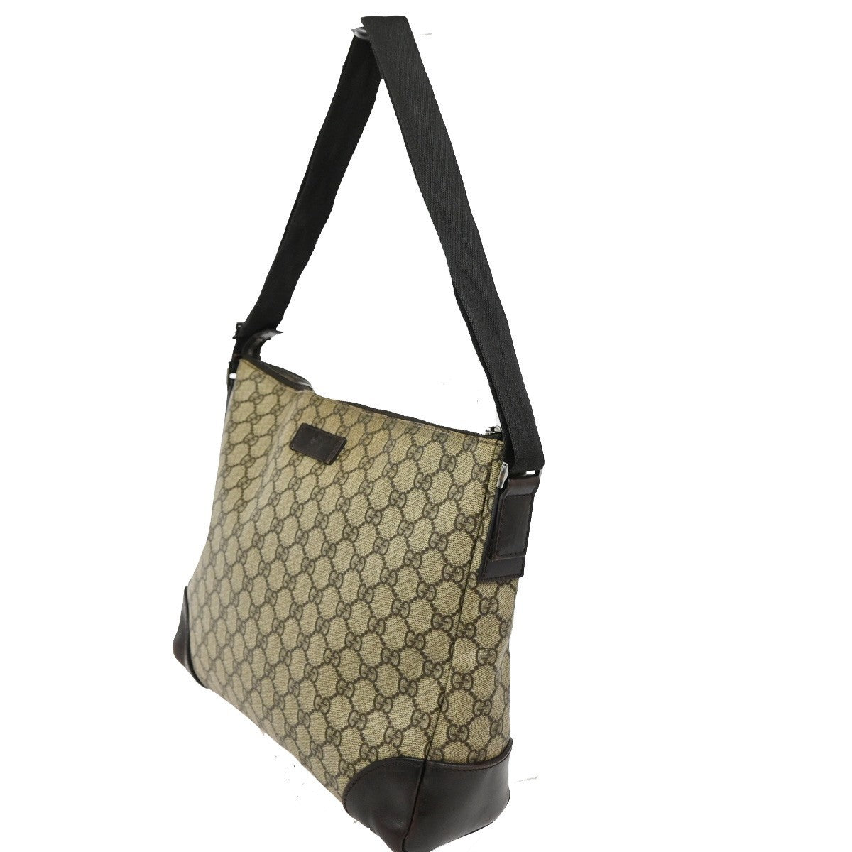 GUCCI GG  Pattern Shoulder Bag GG Supreme Leather Beige SHW 04KB623