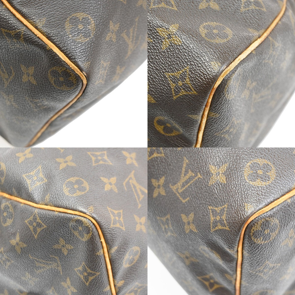 LOUIS VUITTON Speedy 35 Travel Hand Bag Monogram Leather Brown M41524 64TA279