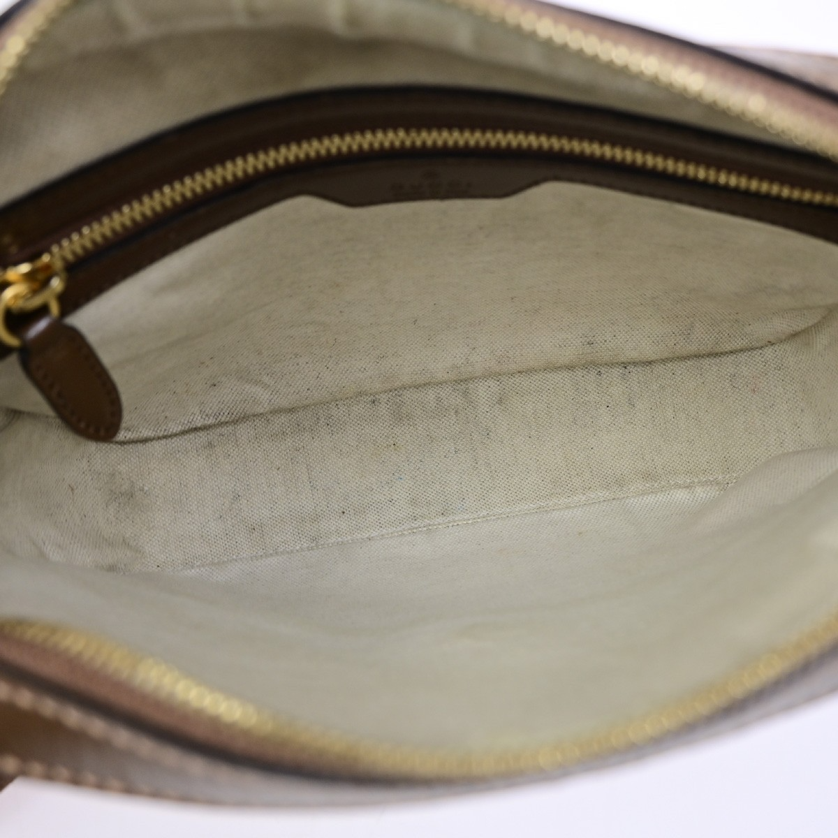 GUCCI GG Pattern Crossbody Shoulder Bag Supreme Leather Brown GHW Italy 96YJ268