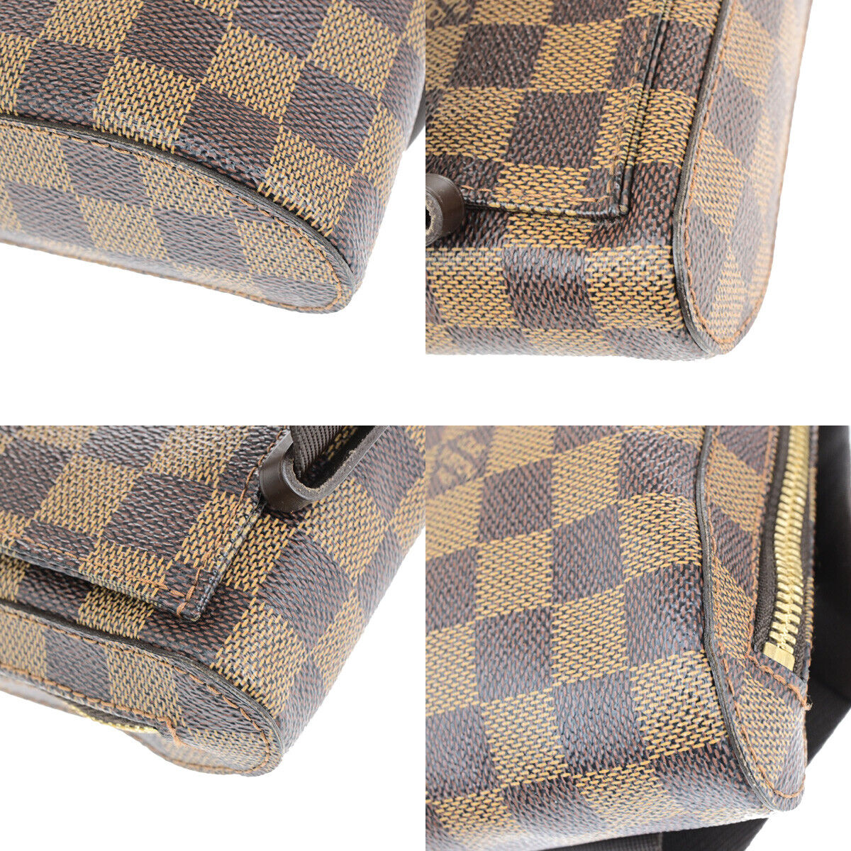 LOUIS VUITTON Geronimos Bum Body Bag Damier Ebene Leather Brown N51994 16YG630