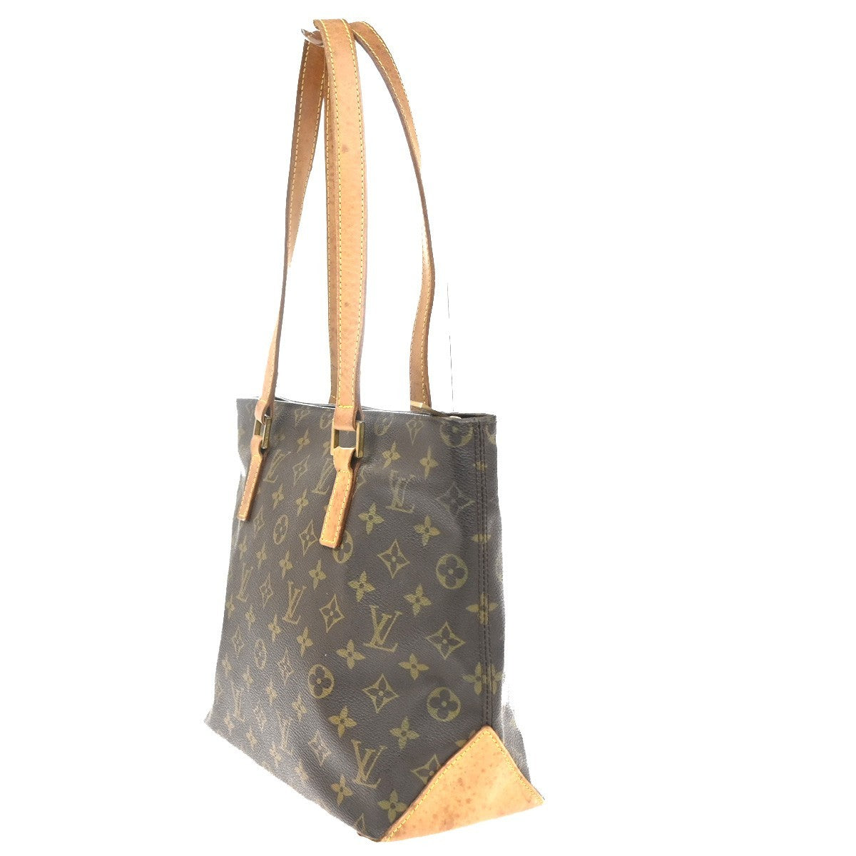 LOUIS VUITTON Cabas Piano Shoulder Bag Monogram Leather Brown M51148 73CA799