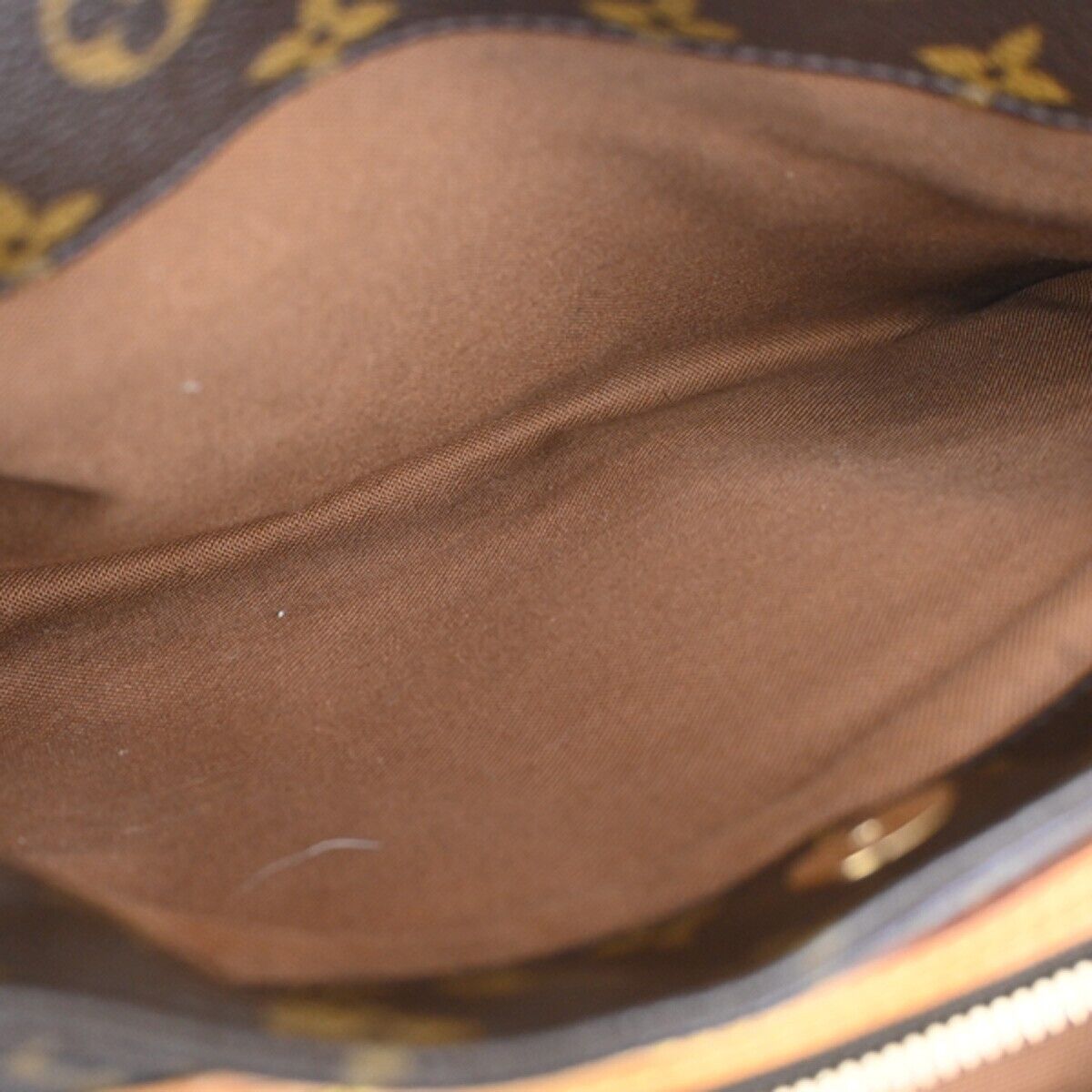 LOUIS VUITTON Rivette Shoulder Bag Studs Monogram Leather Brown M40140 21YE234