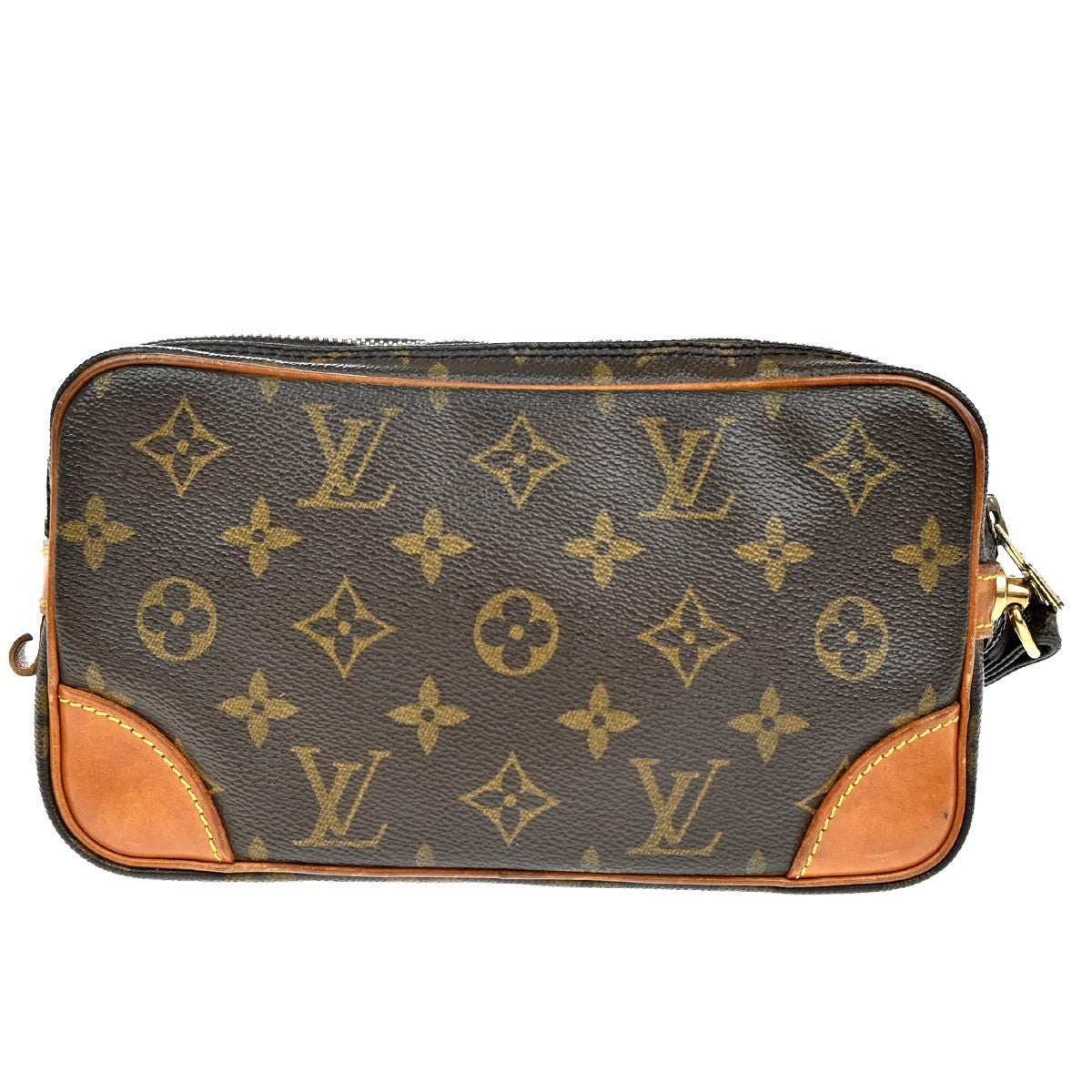 LOUIS VUITTON Marly Dragonne PM Clutch Hand Bag Monogram Leather M51827 65TA407