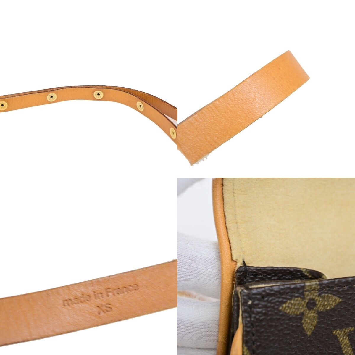LOUIS VUITTON Pochette Florentine Bum Bag Monogram Leather Brown M51855 80FB261