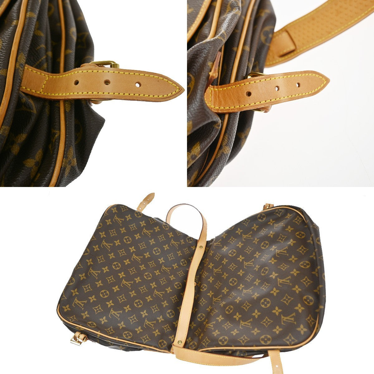 LOUIS VUITTON Saumur 35 Shoulder Bag Monogram Leather BN France M42254 28YJ105