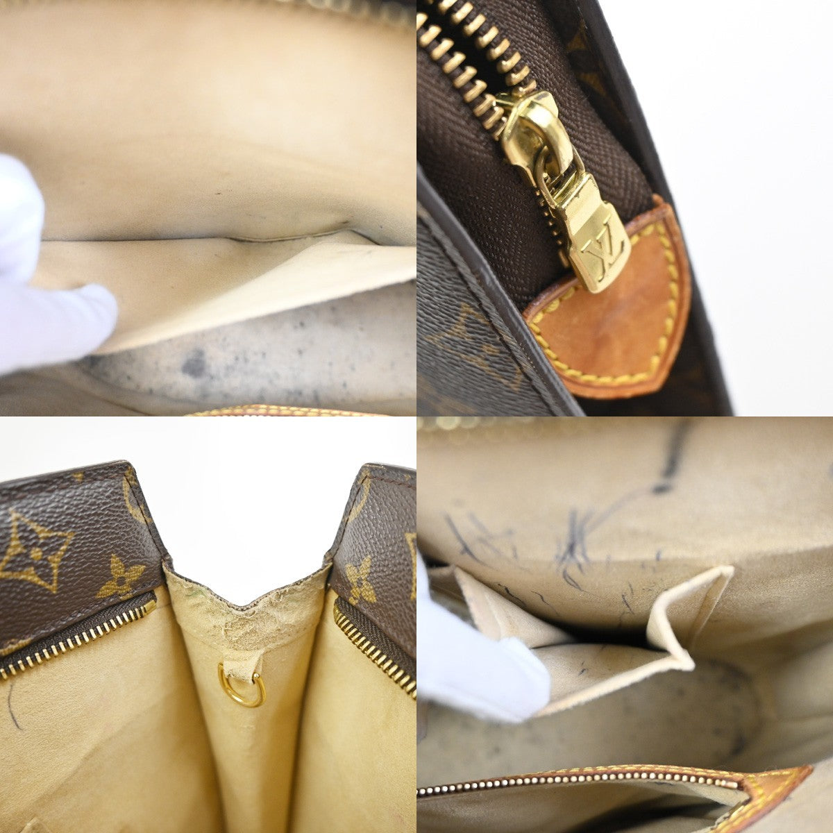 LOUIS VUITTON BABYLONE Shoulder Bag Monogram Leather Brown France M51102 83KC699