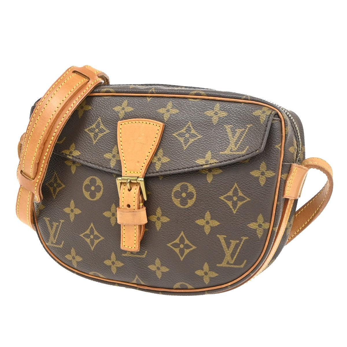 LOUIS VUITTON Jeune Fille PM Shoulder Bag Monogram Leather Brown M51227 83PA087