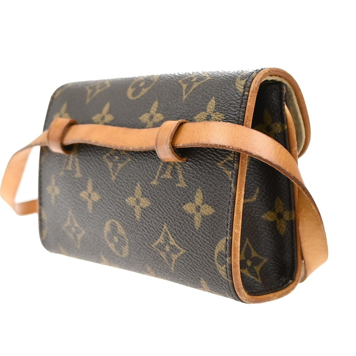 LOUIS VUITTON Pochette Florentine Bum Bag Monogram Leather Brown M51855 34CA093