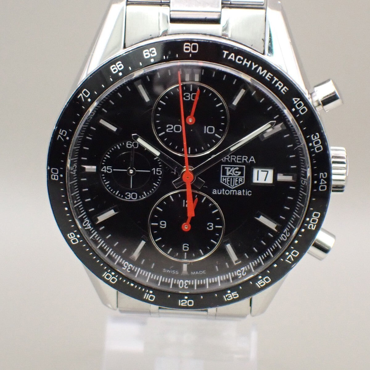 TAG HEUER Carrera Chronograph Watch Calibre 16 CV2014-2 Automatic SS 670LC521