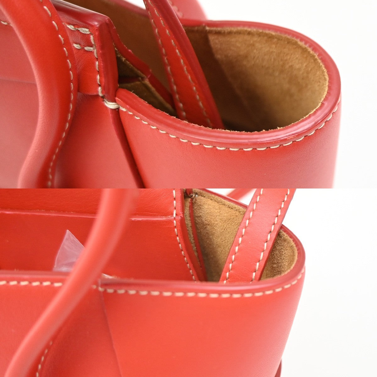 BOTTEGA VENETA Arco 2Way Shoulder Bag Hand Bag Suede Leather Red Italy 689RL773