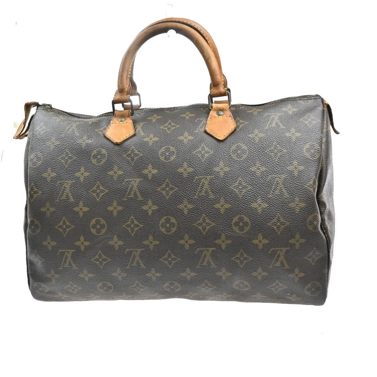 LOUIS VUITTON Speedy 35 Travel Hand Bag Monogram Leather Brown M41524 81MA295