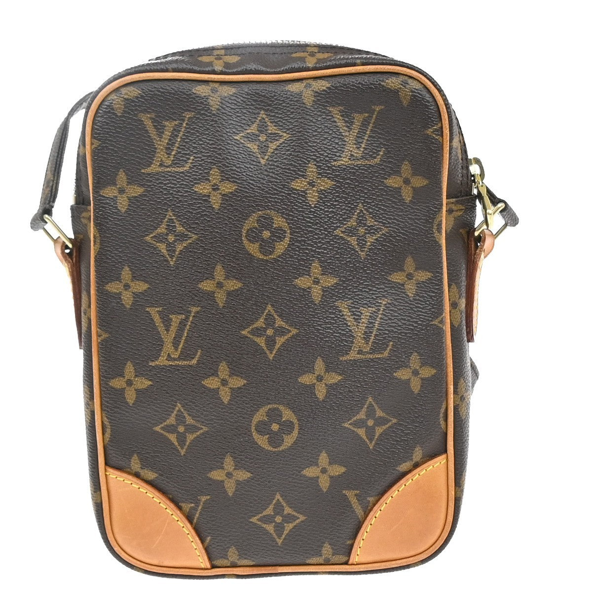 LOUIS VUITTON Danube Shoulder Bag Monogram Leather Brown France M45266 34YJ212