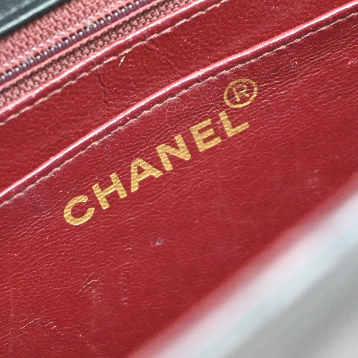 CHANEL Maxi Jumbo Matelasse 34 Chain Shoulder Bag Leather Black Vintage 809RF950