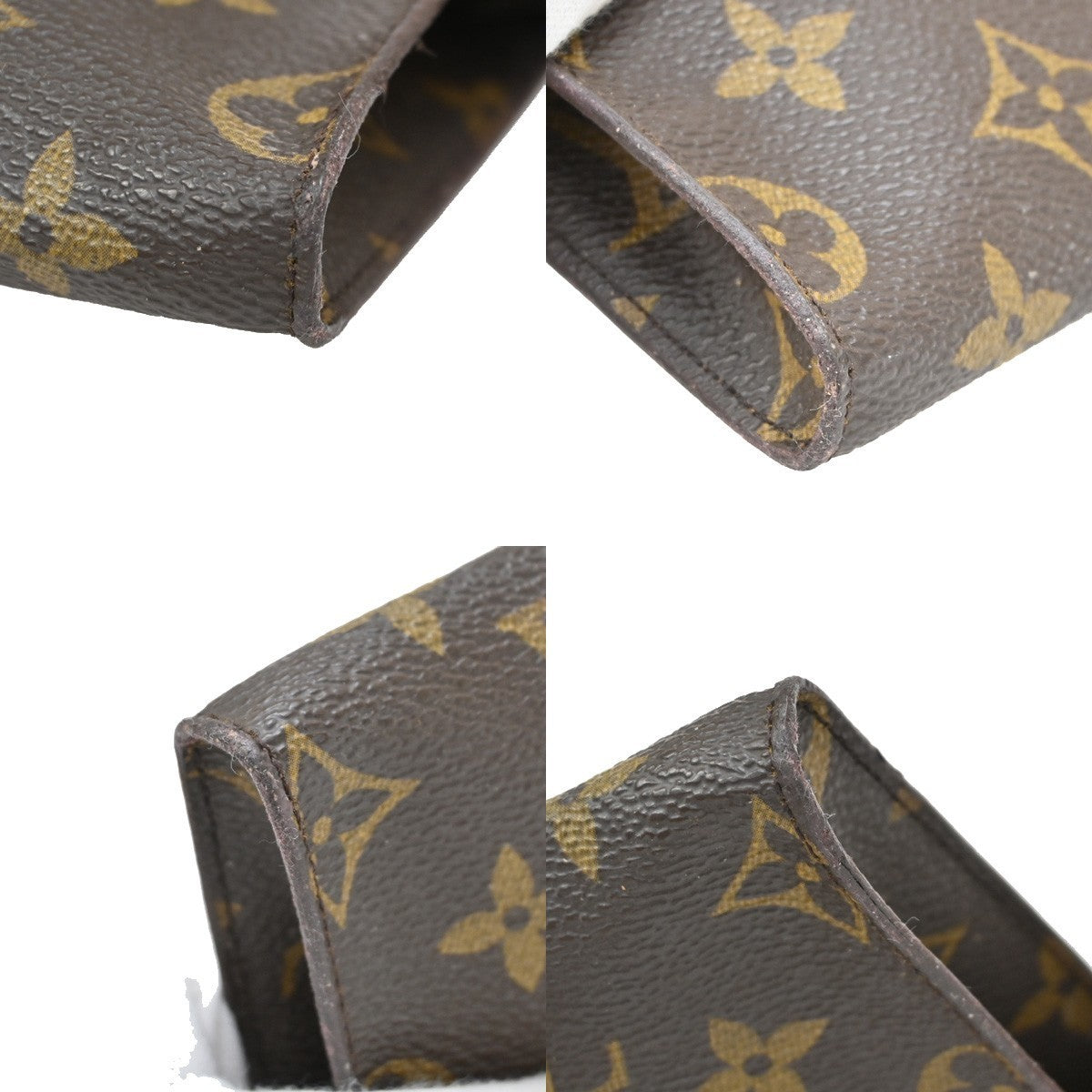 LOUIS VUITTON LV Bucket PM Pouch Bag Monogram Leather Brown France 67KB284