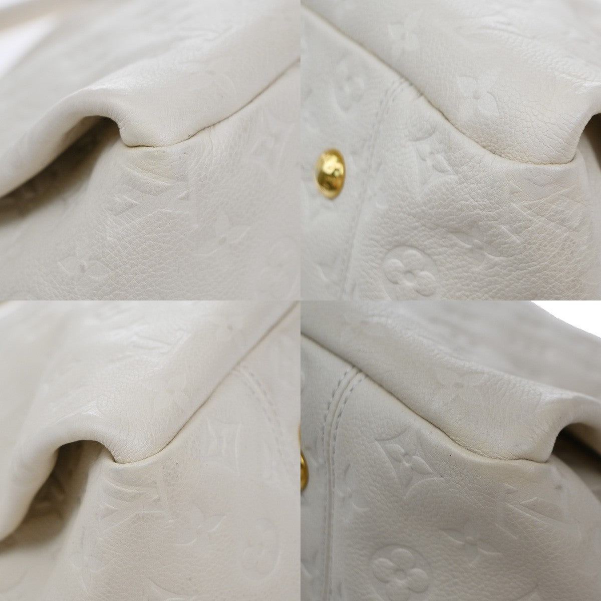 LOUIS VUITTON Artsy MM Shoulder Bag Monogram Empreinte White M93449 689RF733